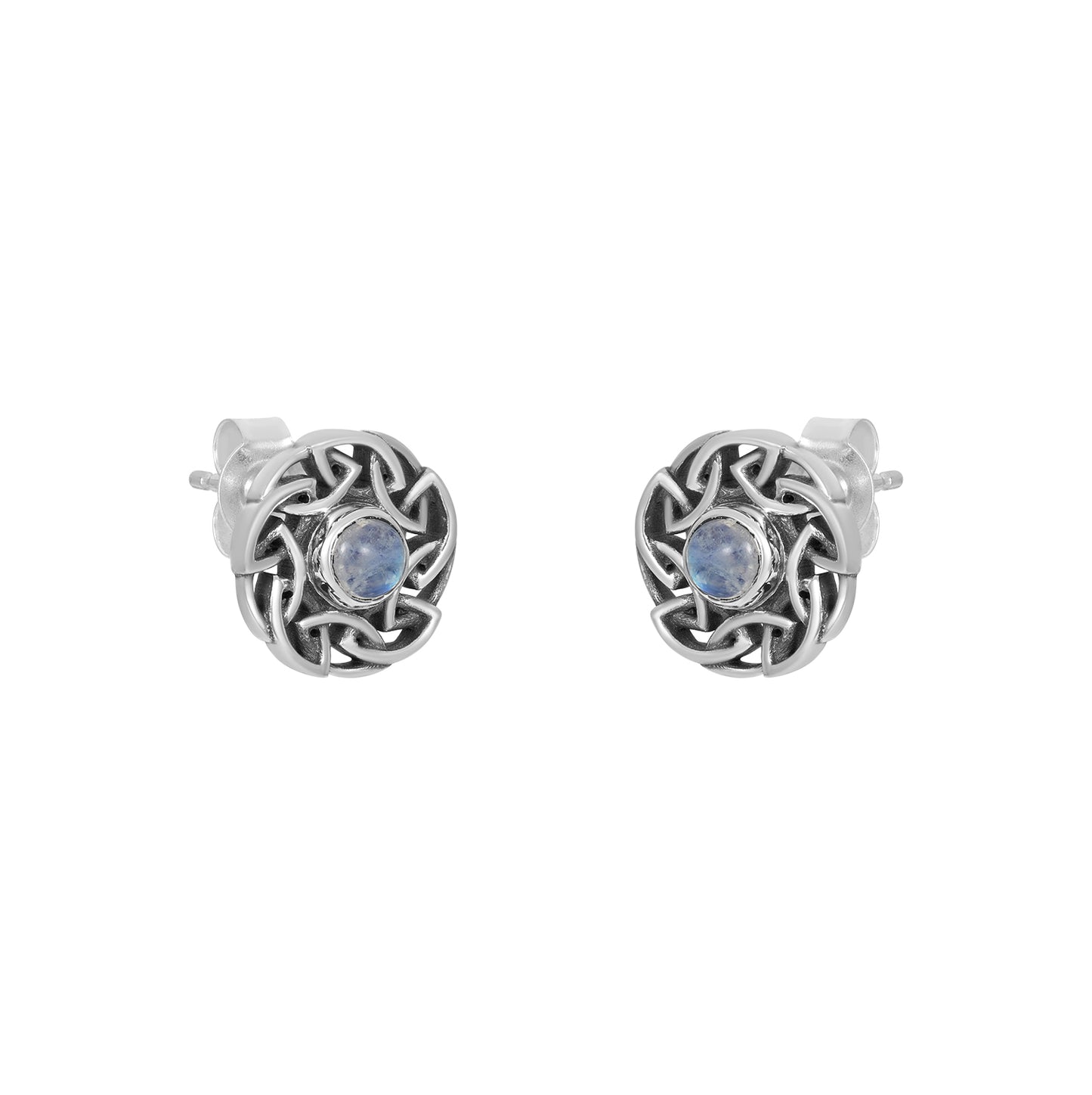 Sterling Silver Earrings Moonstone IGE-607