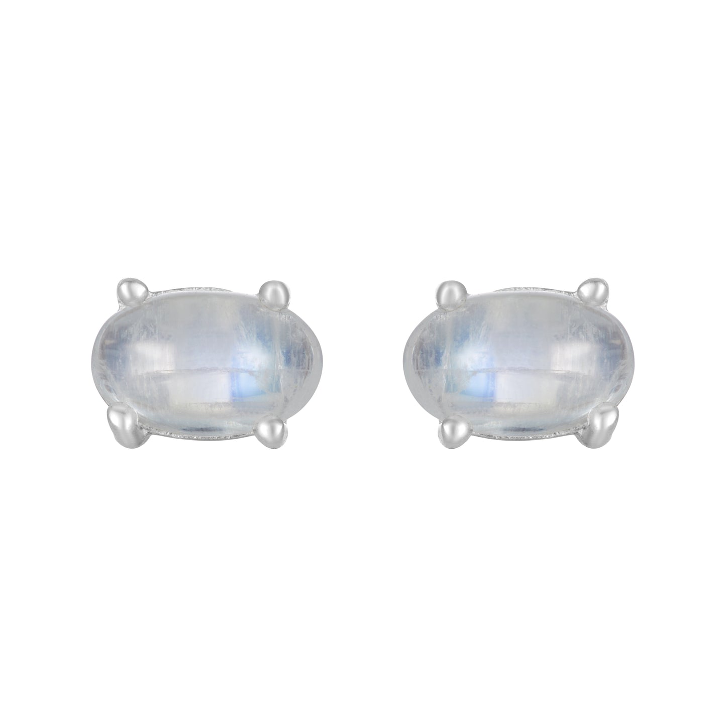 Sterling Silver Earrings Moonstone (3pr card) IGE-1143