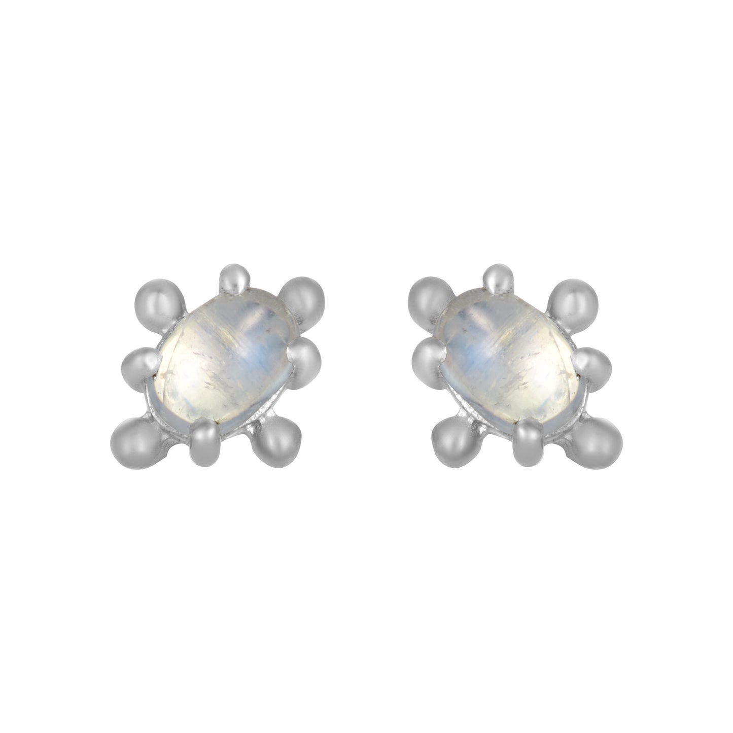 Sterling Silver Earrings Moonstone