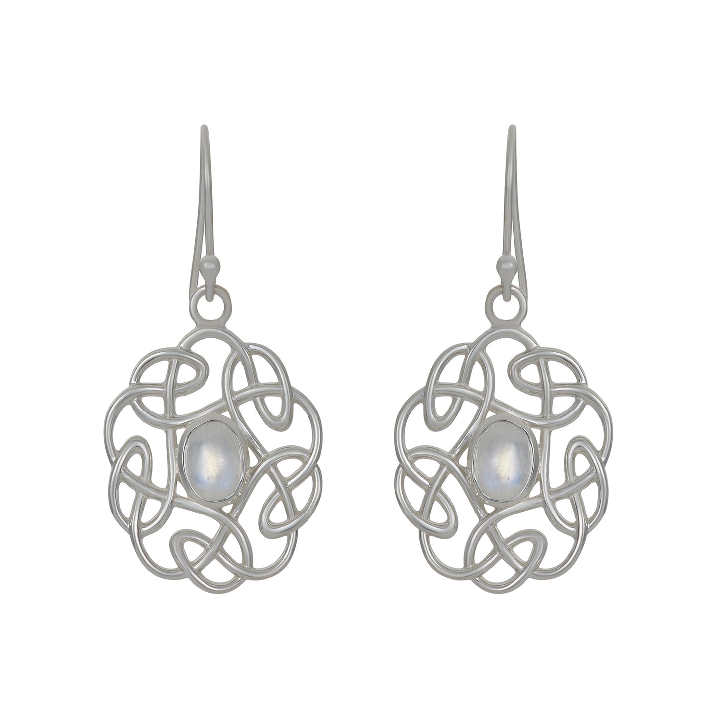 Sterling Silver Earrings Moonstone IGE-370
