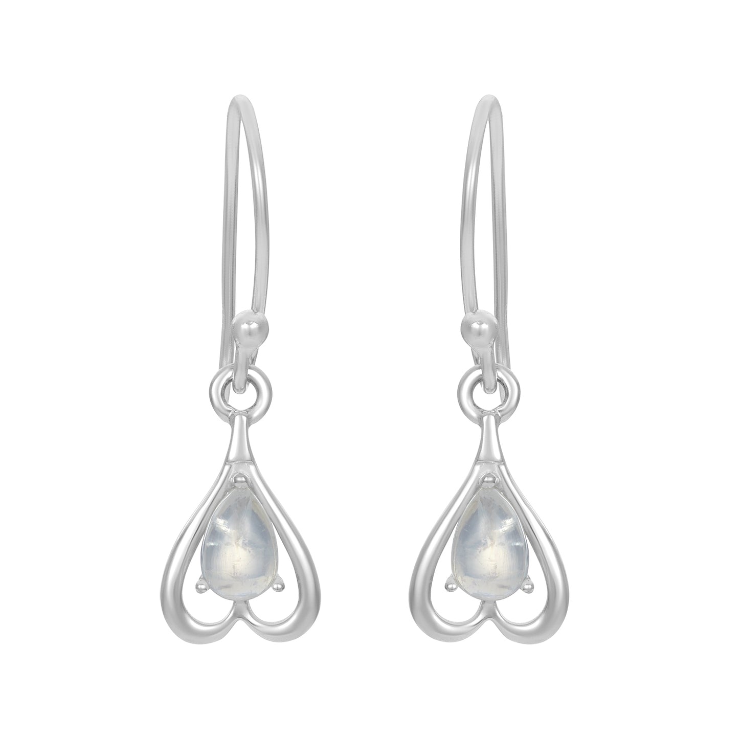 Sterling Silver Earrings Moonstone IGE-433