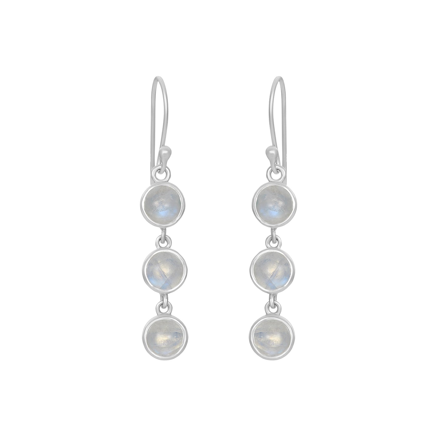 Sterling Silver Earrings Moonstone IGE-1127