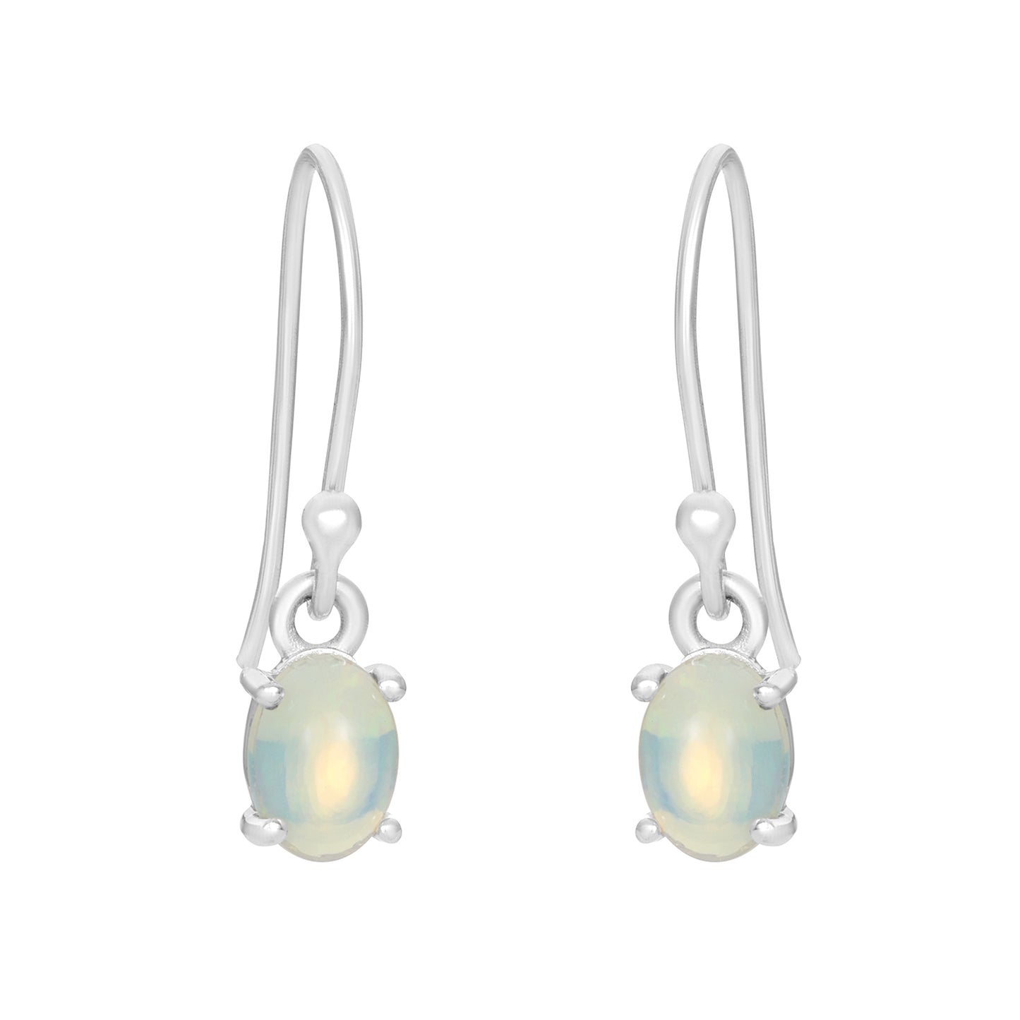 Sterling Silver Earrings Opal IGE-1177