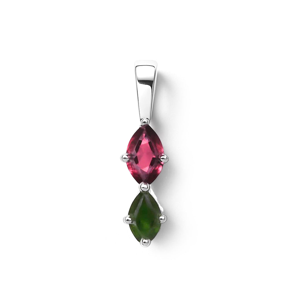 Sterling Silver Pendant Tourmaline IGP-699