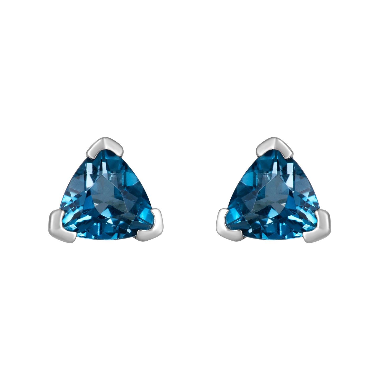 Sterling Silver Earrings London Blue Topaz (3 PR CARD) IGE-1219