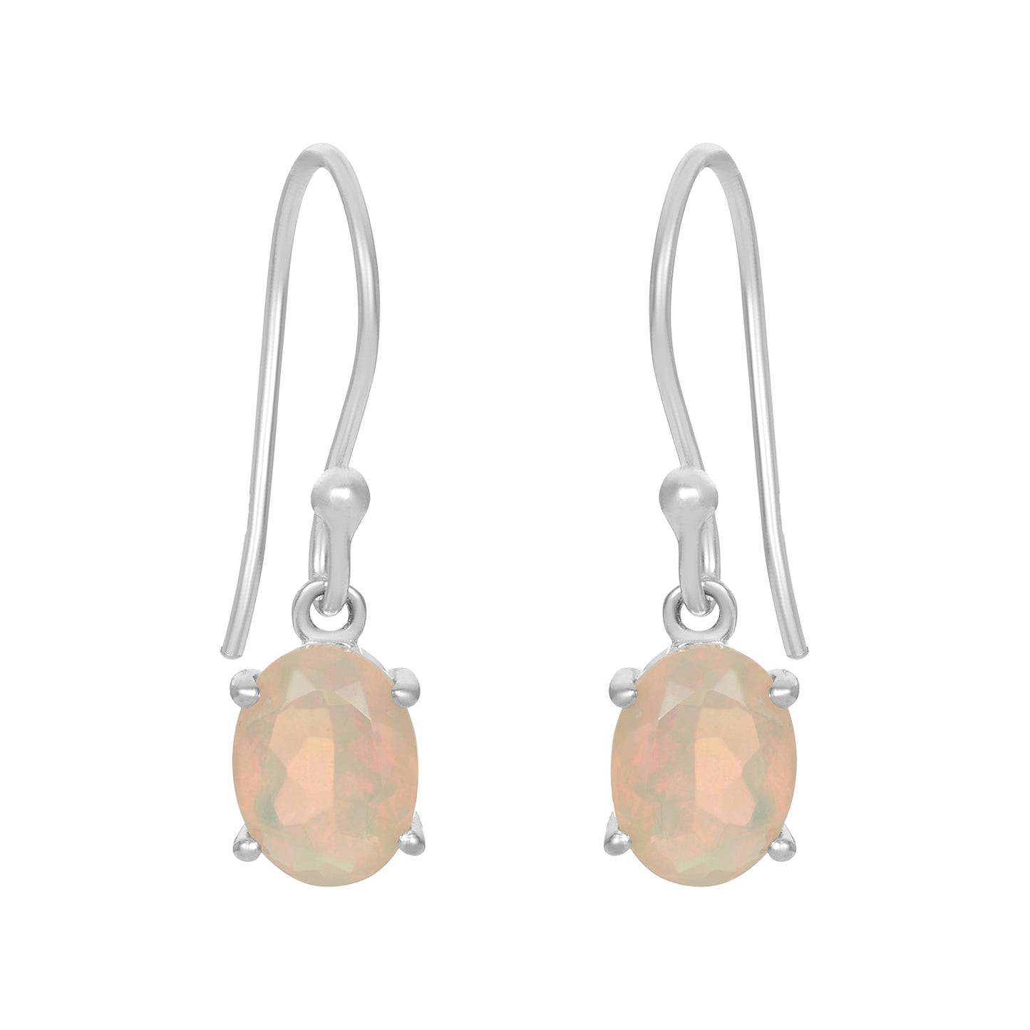 Sterling Silver Earrings Opal IGE-673