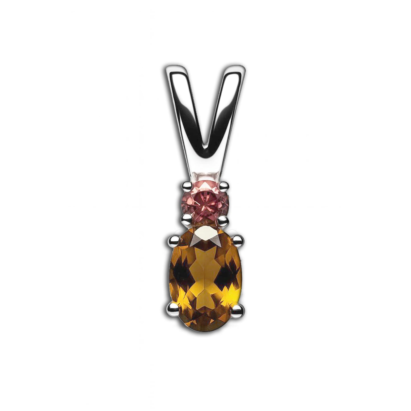 Sterling Silver Pendant Tourmaline IGP-675