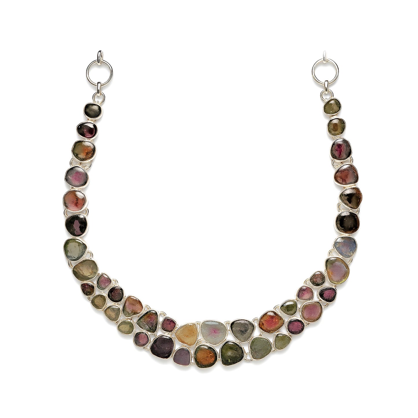 Sterling Silver Necklace Tourmaline