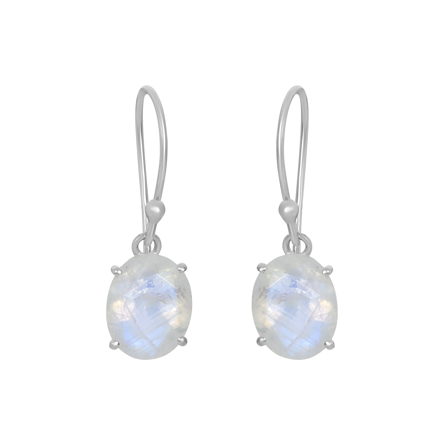 Sterling Silver Earrings Moonstone IGE-982