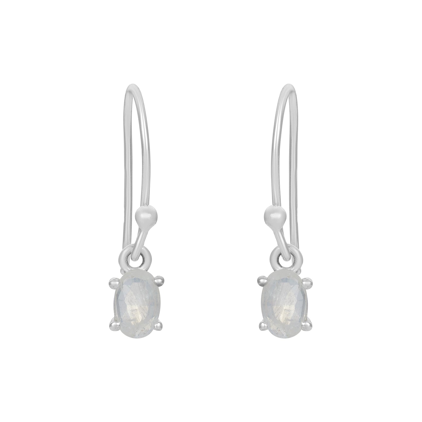 Sterling Silver Earrings Moonstone IGE-1326