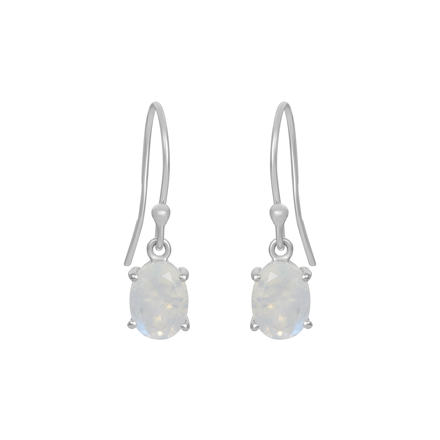 Sterling Silver Earrings Moonstone IGE-678