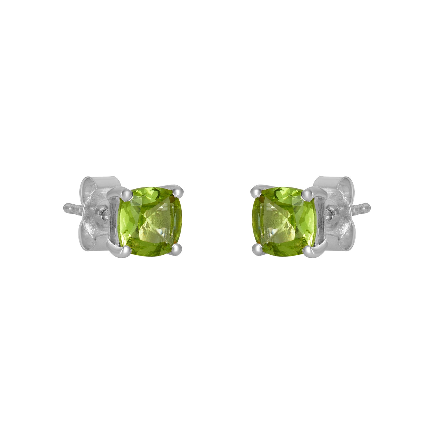 Sterling Silver Earrings Peridot IGE-1195