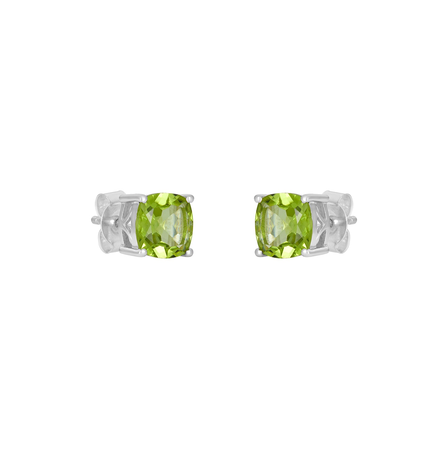 Sterling Silver Earrings Peridot IGE-1382
