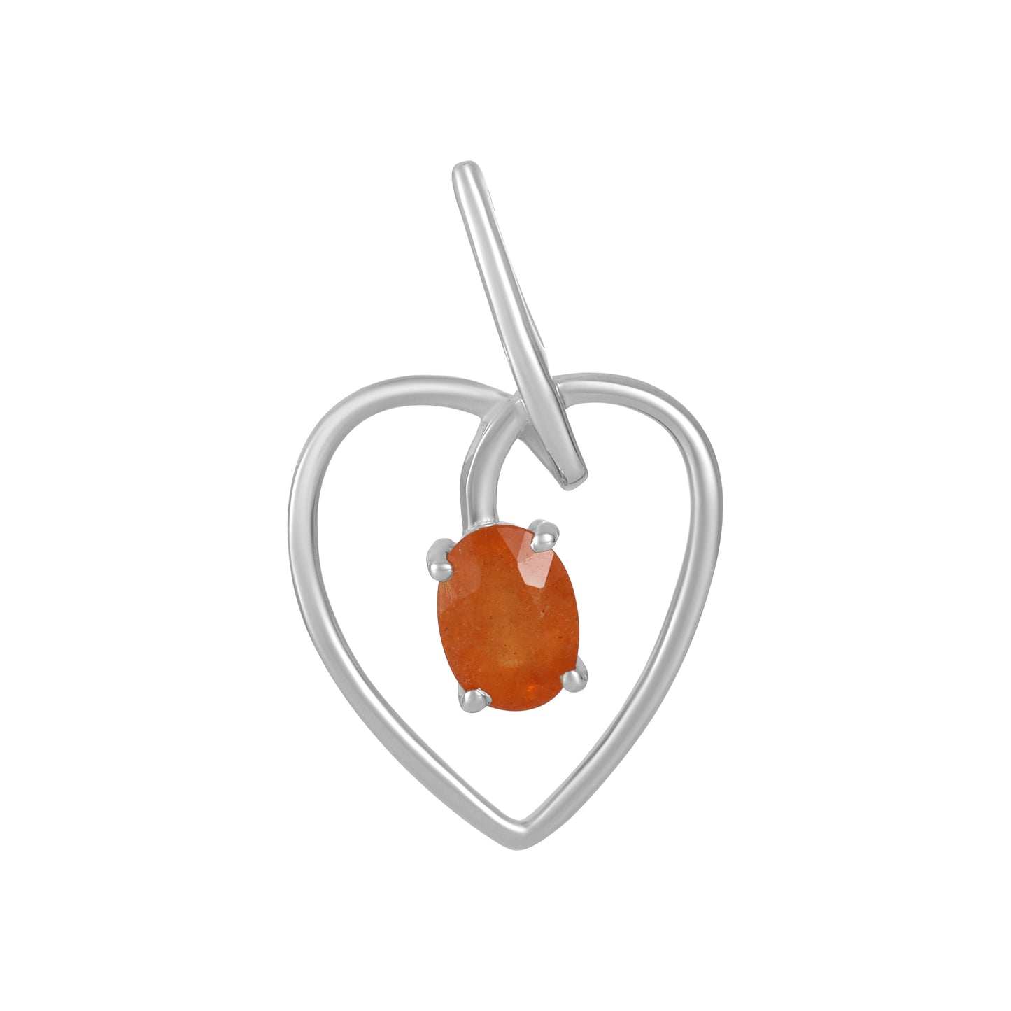 Sterling Silver Pendant Orange Kyanite IGP-232