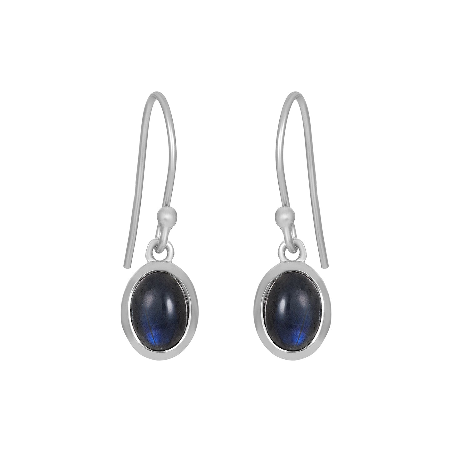 Sterling Silver Earrings Labradorite IGE-683