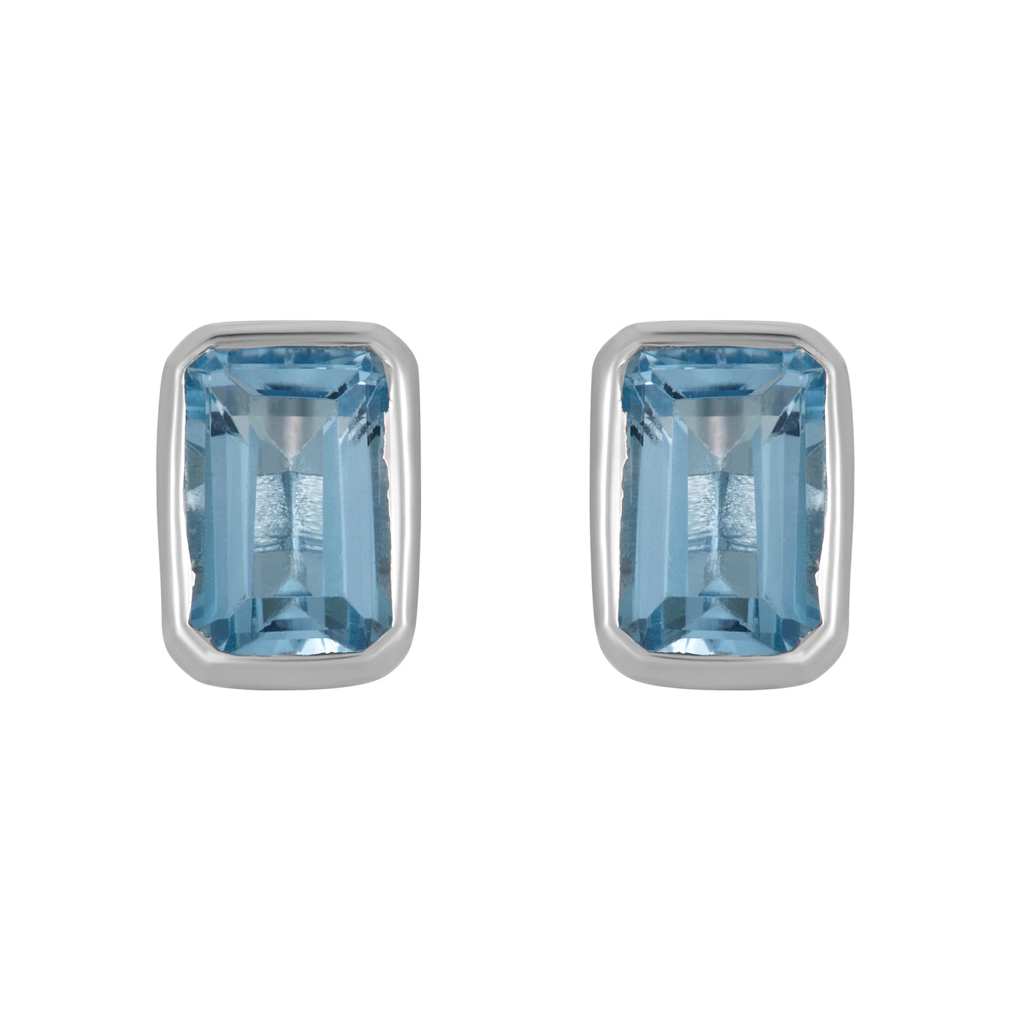 Ige-1209 Ige-1209 S.S. Earring Blue Topaz Jewelry CODE-140