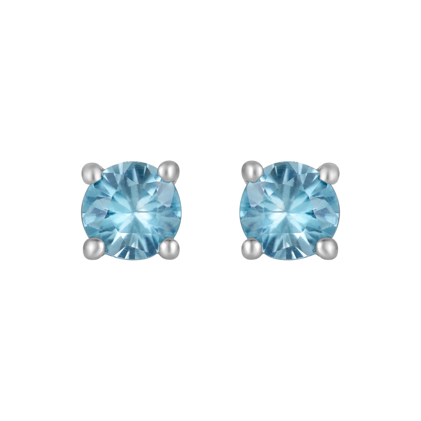 Ige-1214 Ige-1214 S.S. Earring Blue Cz Jewelry CODE-155