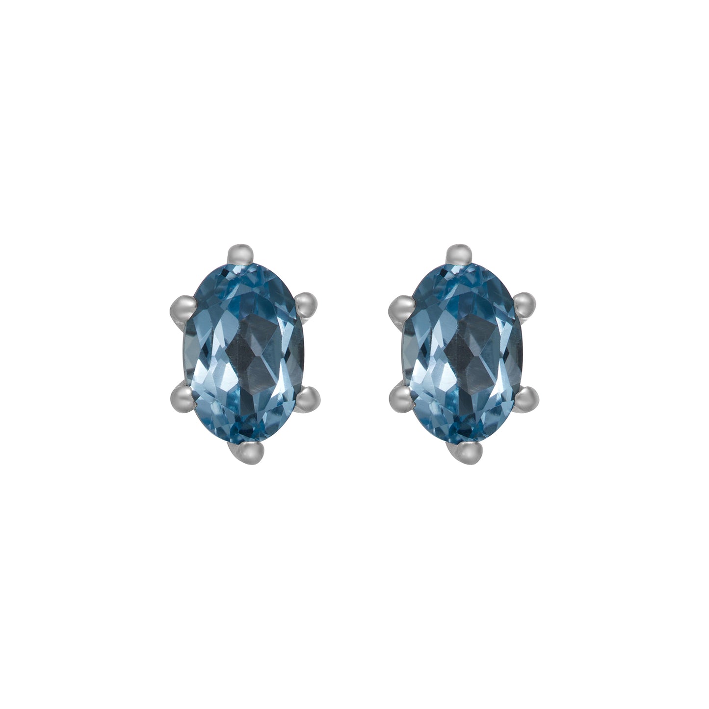 Ige-1202 Ige-1202 S.S. Earring Blue Topaz Jewelry CODE-125