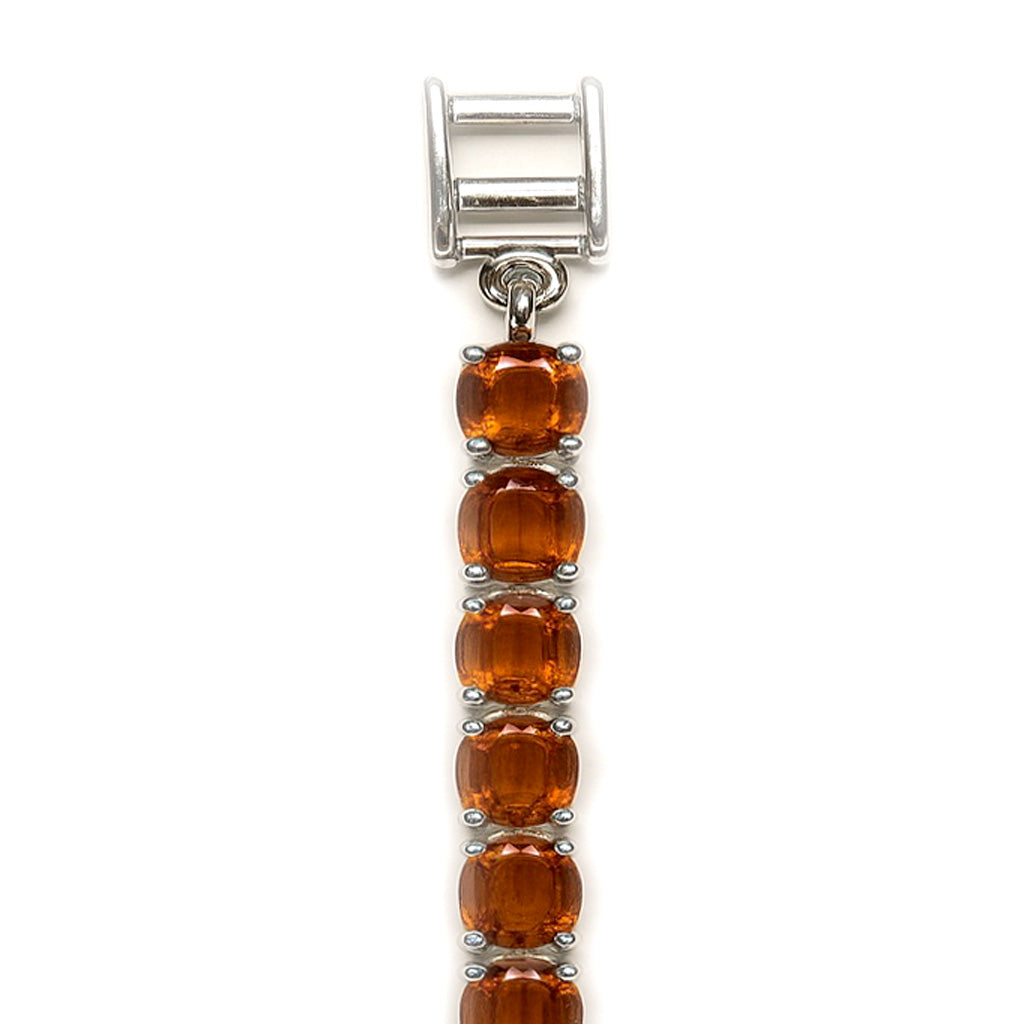 Sterling Silver Bracelet Orange Kyanite IGB-109