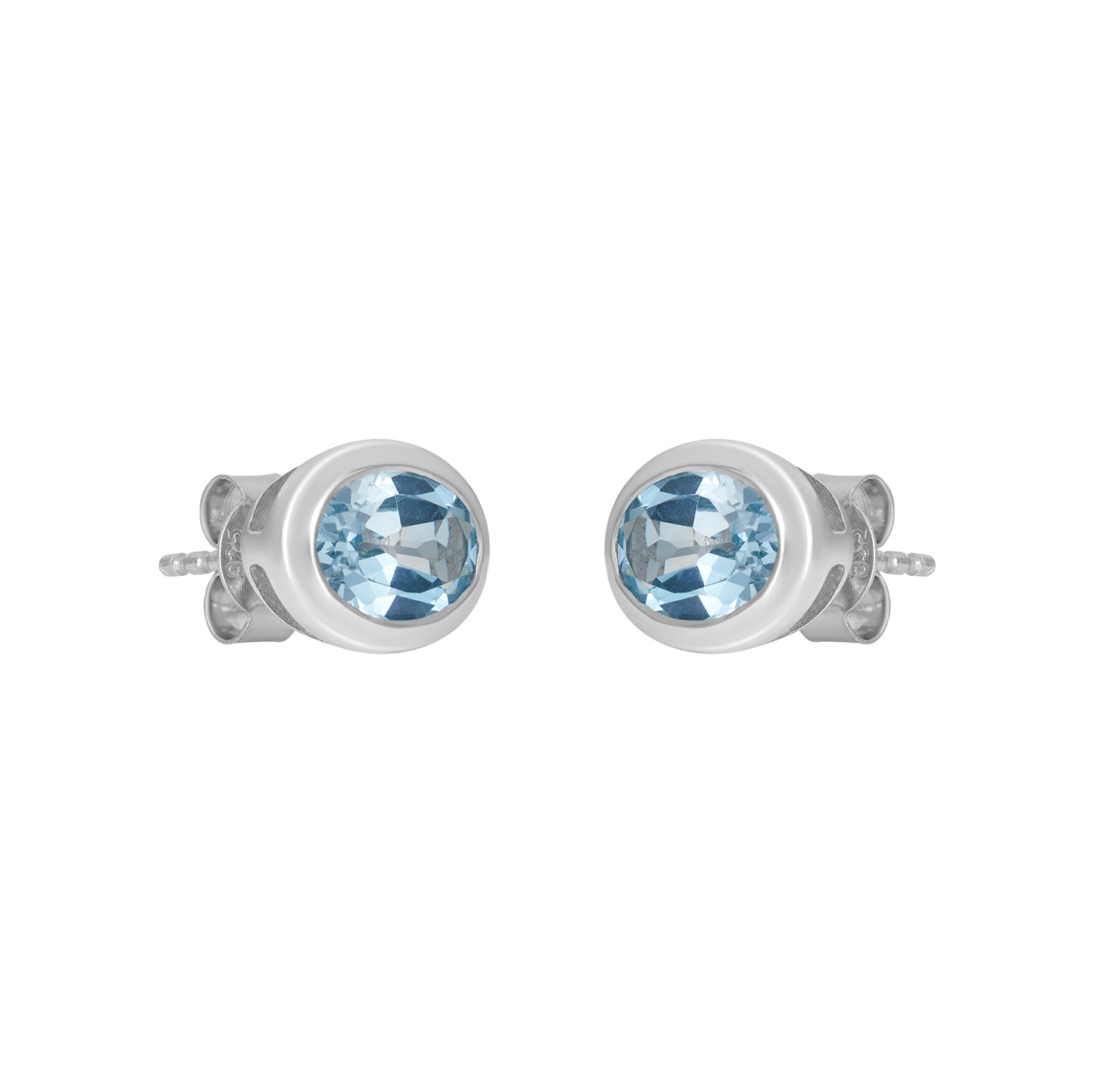 Sterling Silver Earrings Tanzanite IGE-1348