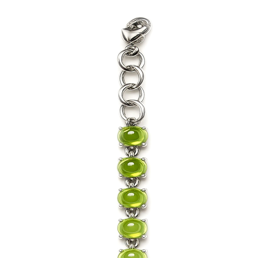 Sterling Silver Bracelet Peridot IGB-74