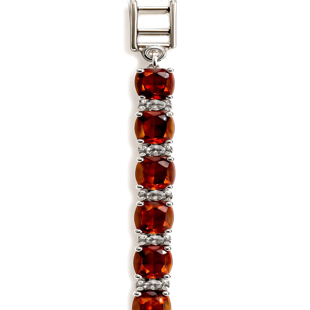 Sterling Silver Bracelet Orange Kyanite IGB-109