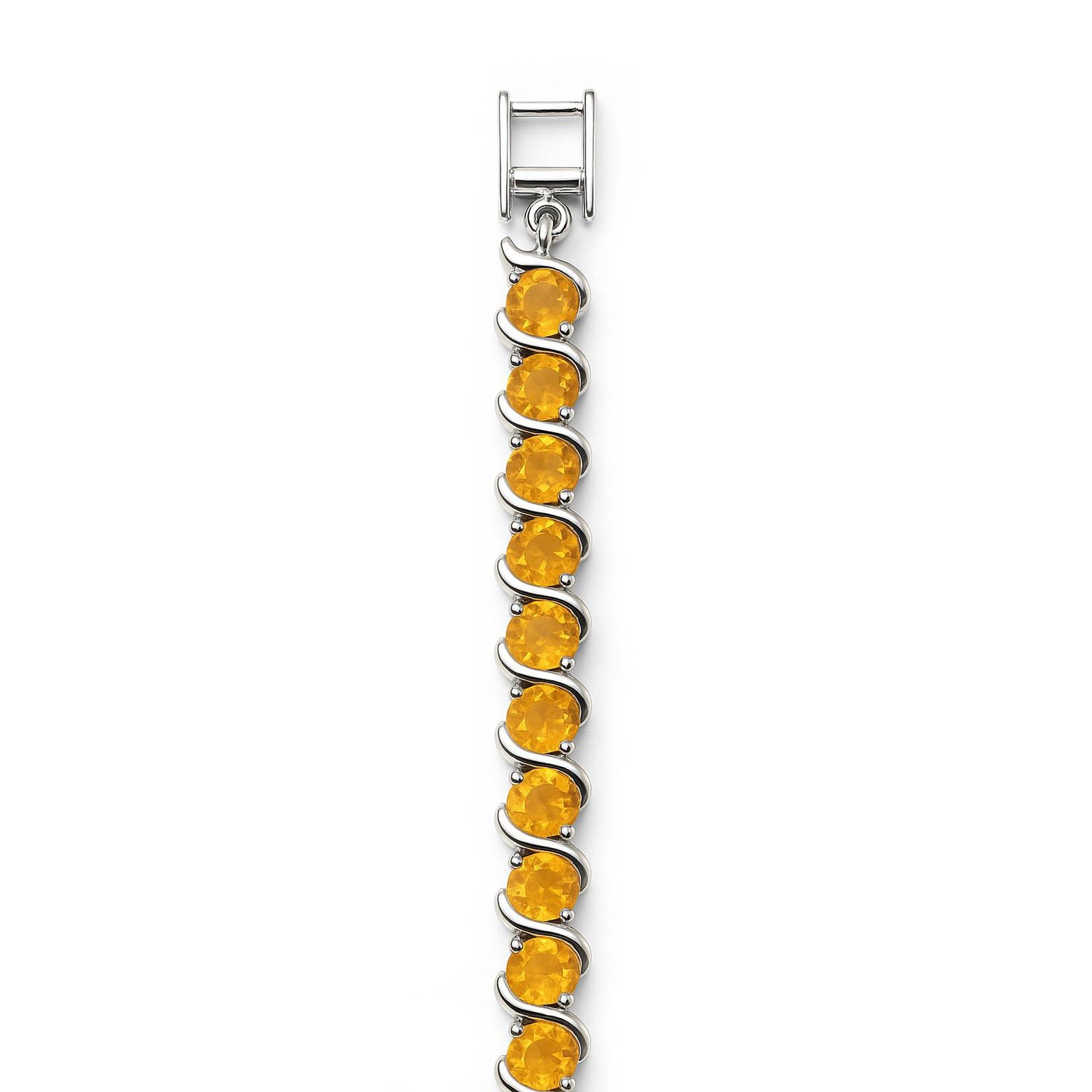 Sterling Silver Bracelet Spessartine IGB-173