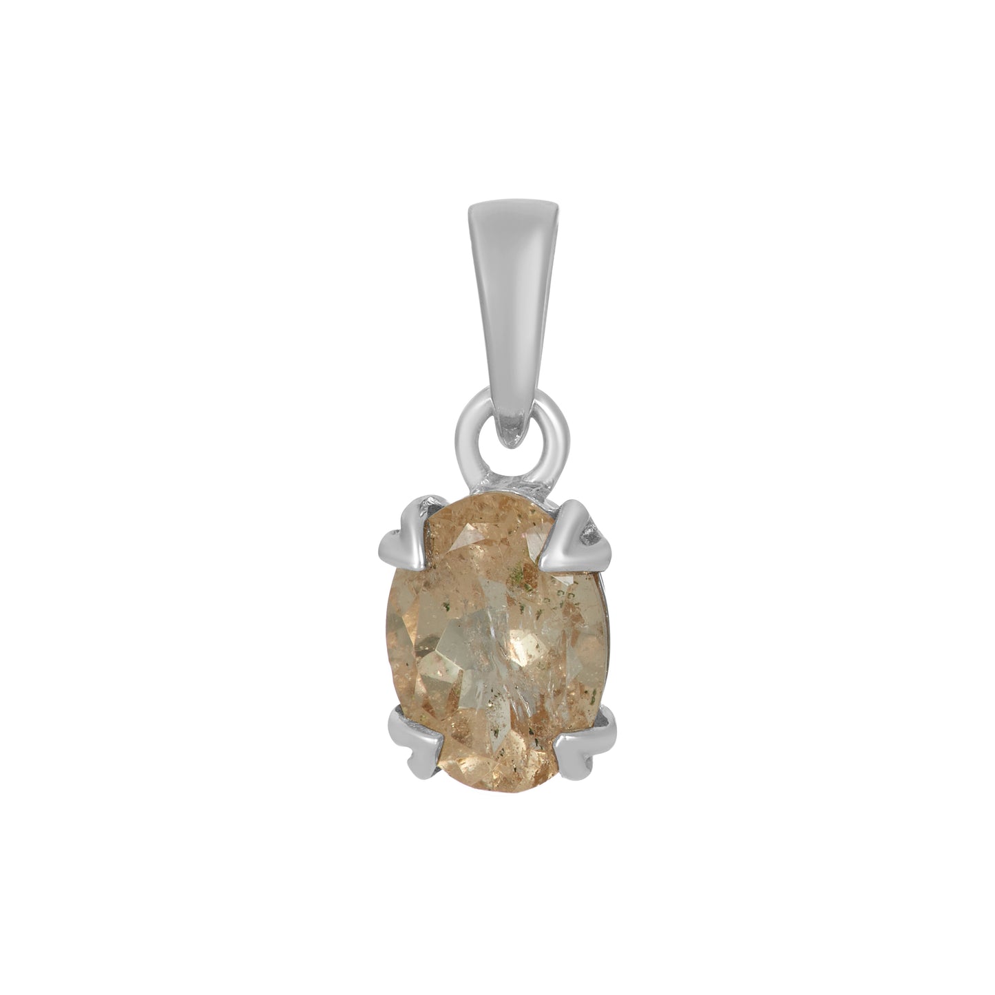 Sterling Silver Pendant Morganite IGP-762