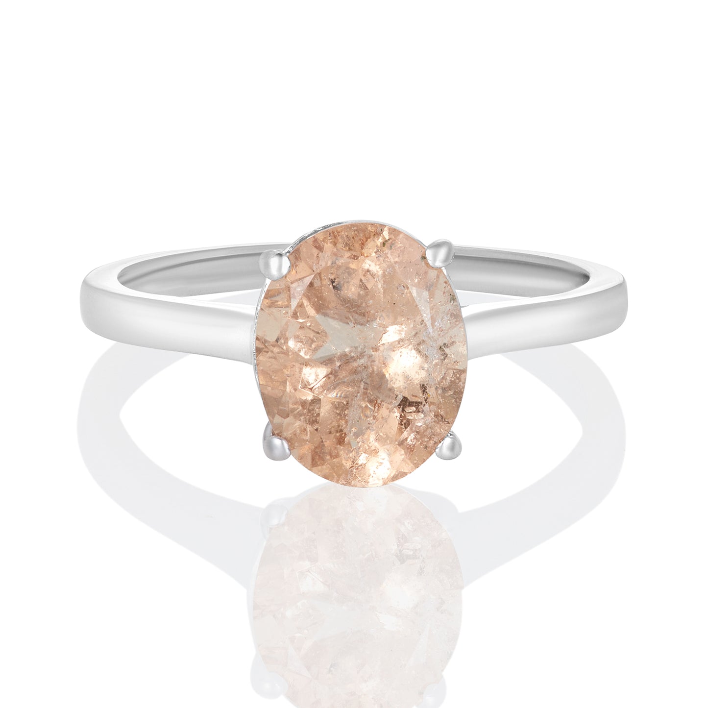 Sterling Silver Ring Morganite IGR-2942