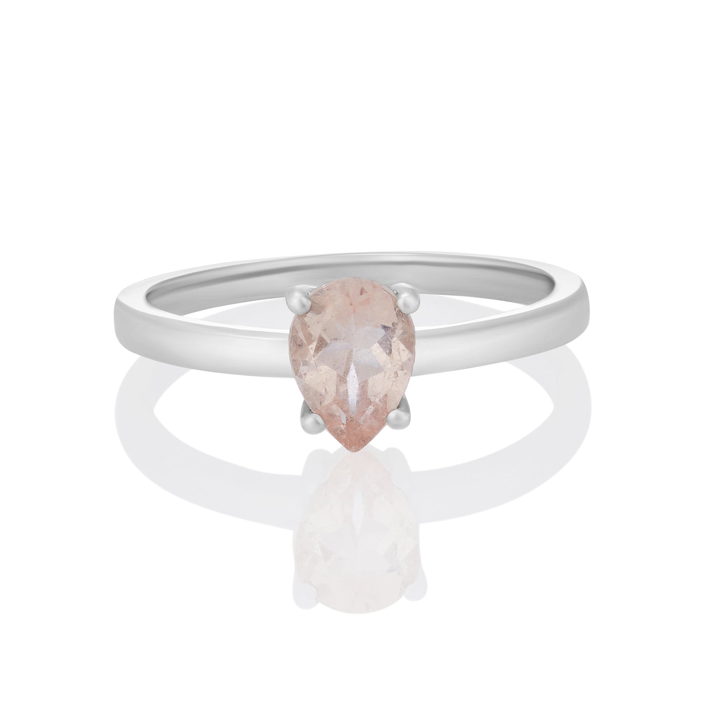 Sterling Silver Ring Morganite IGR-2502