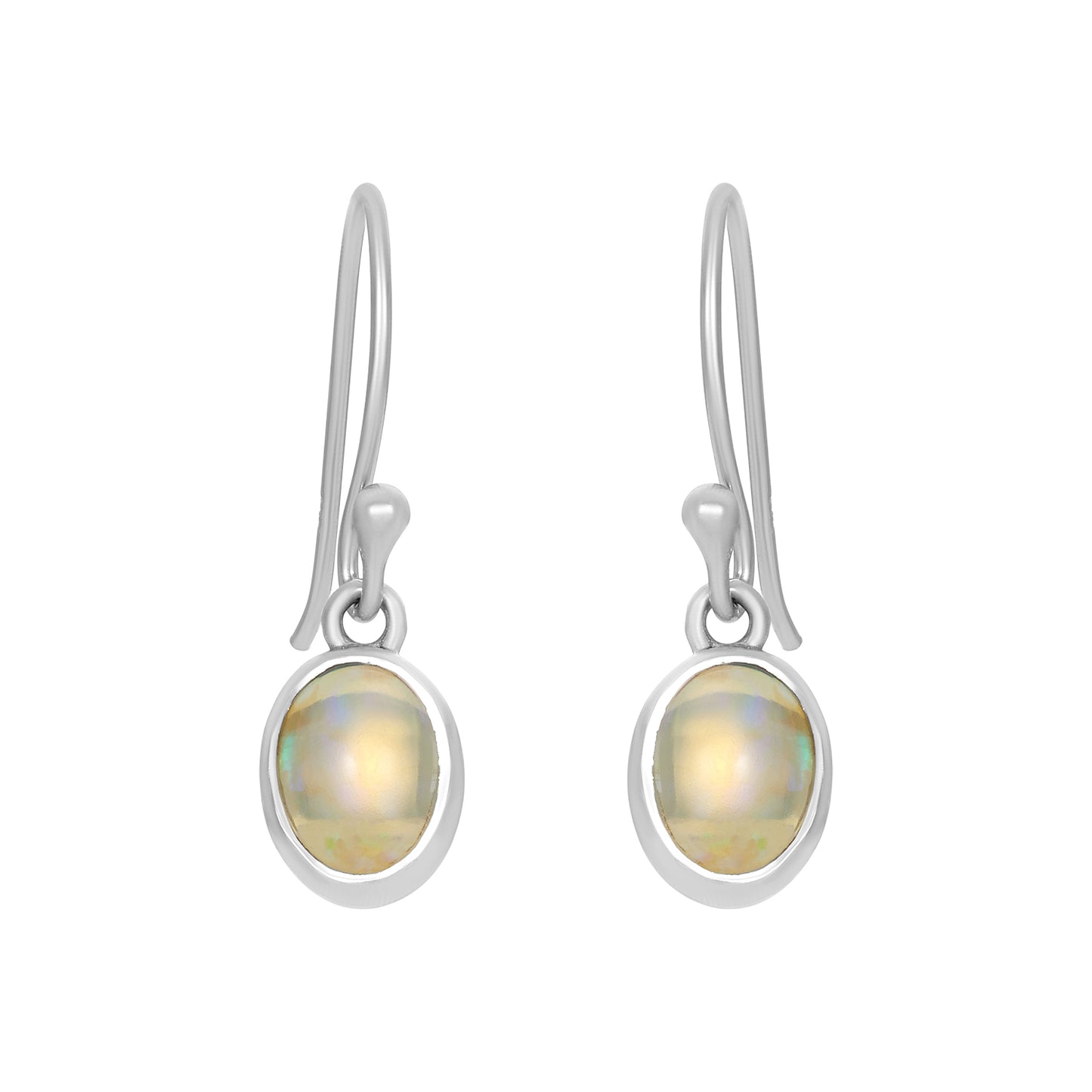 Sterling Silver Earrings Opal IGE-1242