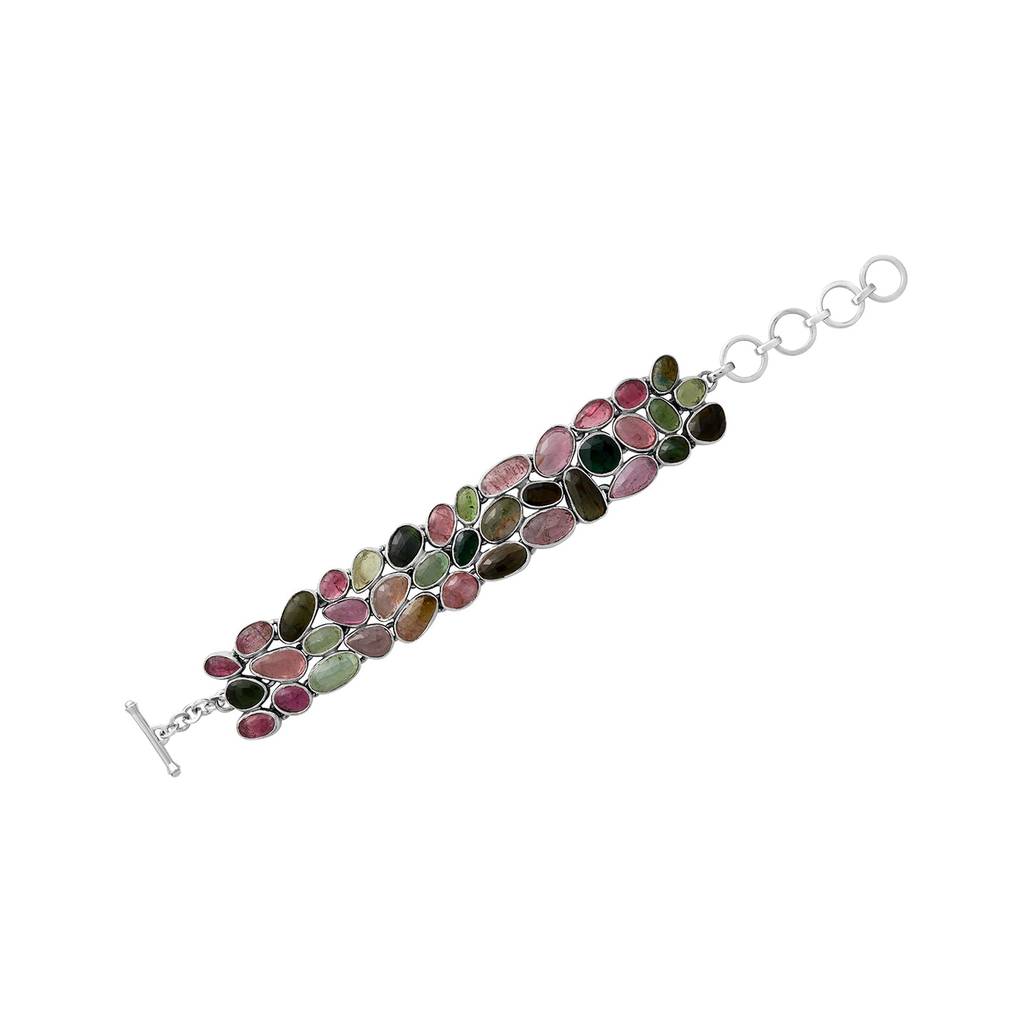 Sterling Silver Bracelet Tourmaline