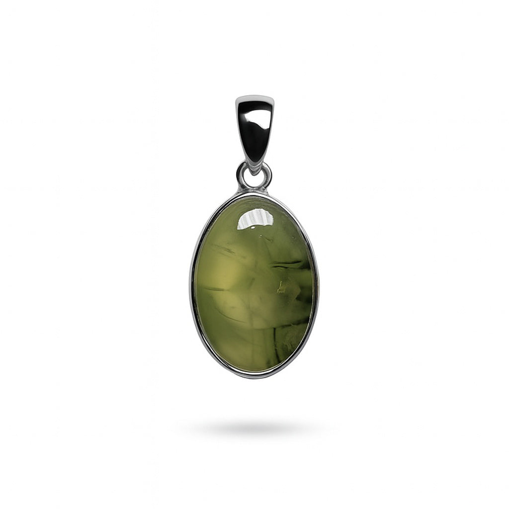 Sterling Silver Pendant Prehnite
