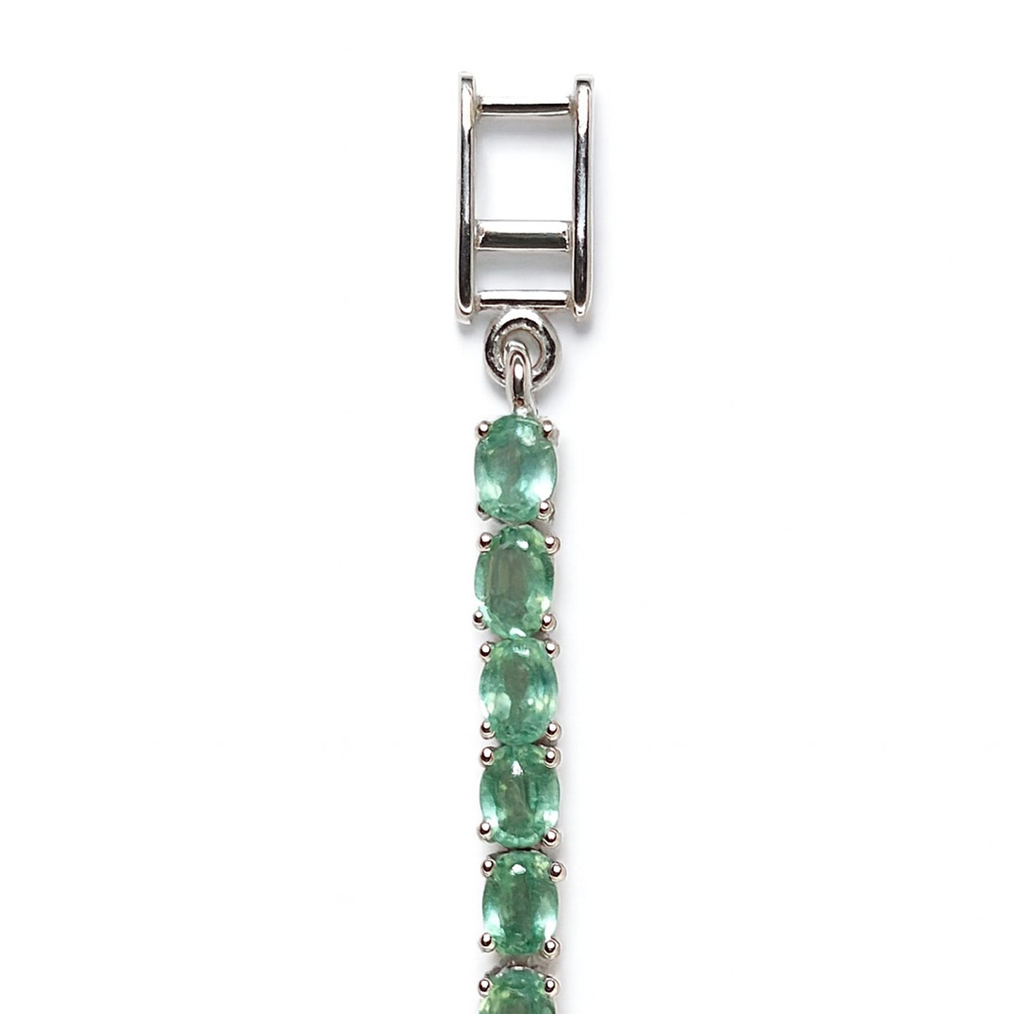 Sterling Silver Bracelet Green Kyanite IGB-111