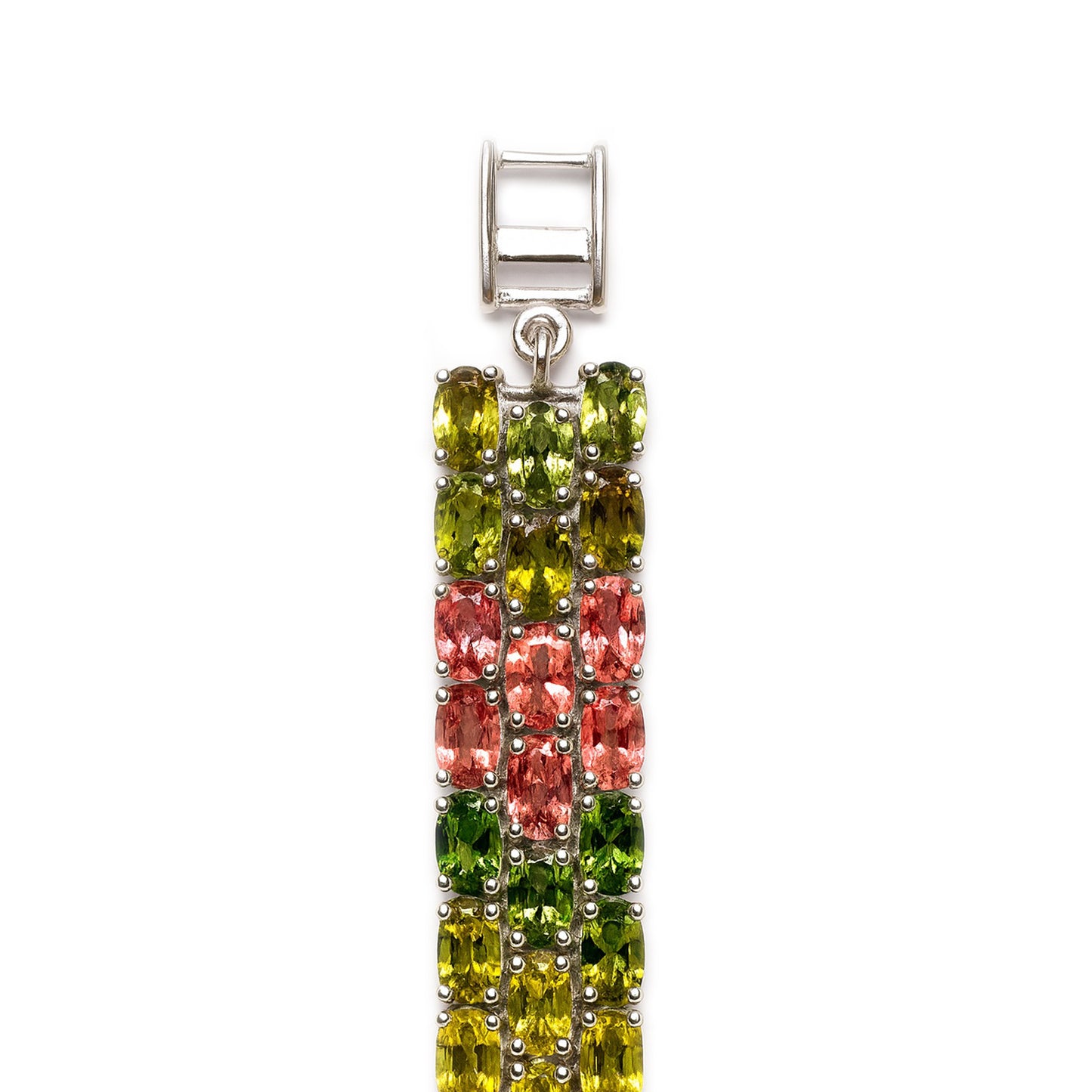 Sterling Silver Bracelet Tourmaline IGB-195