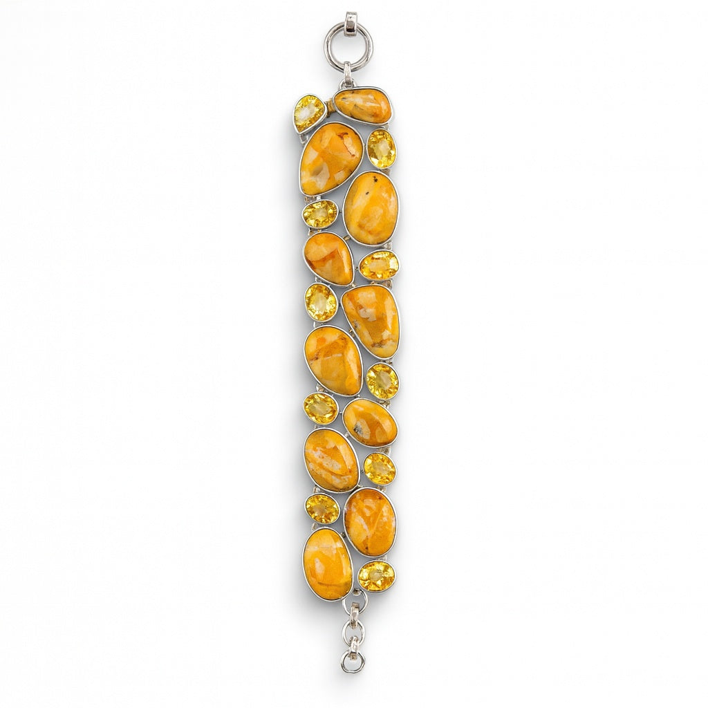 Sterling Silver Bracelet Deerfawn Citrine