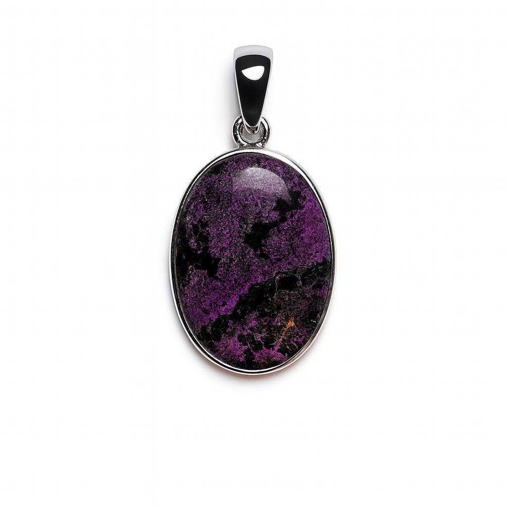 Sterling Silver Pendant Purpurite