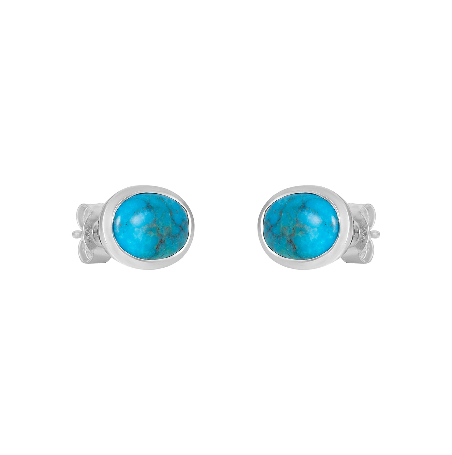Sterling Silver Earrings Turquoise IGE-1377