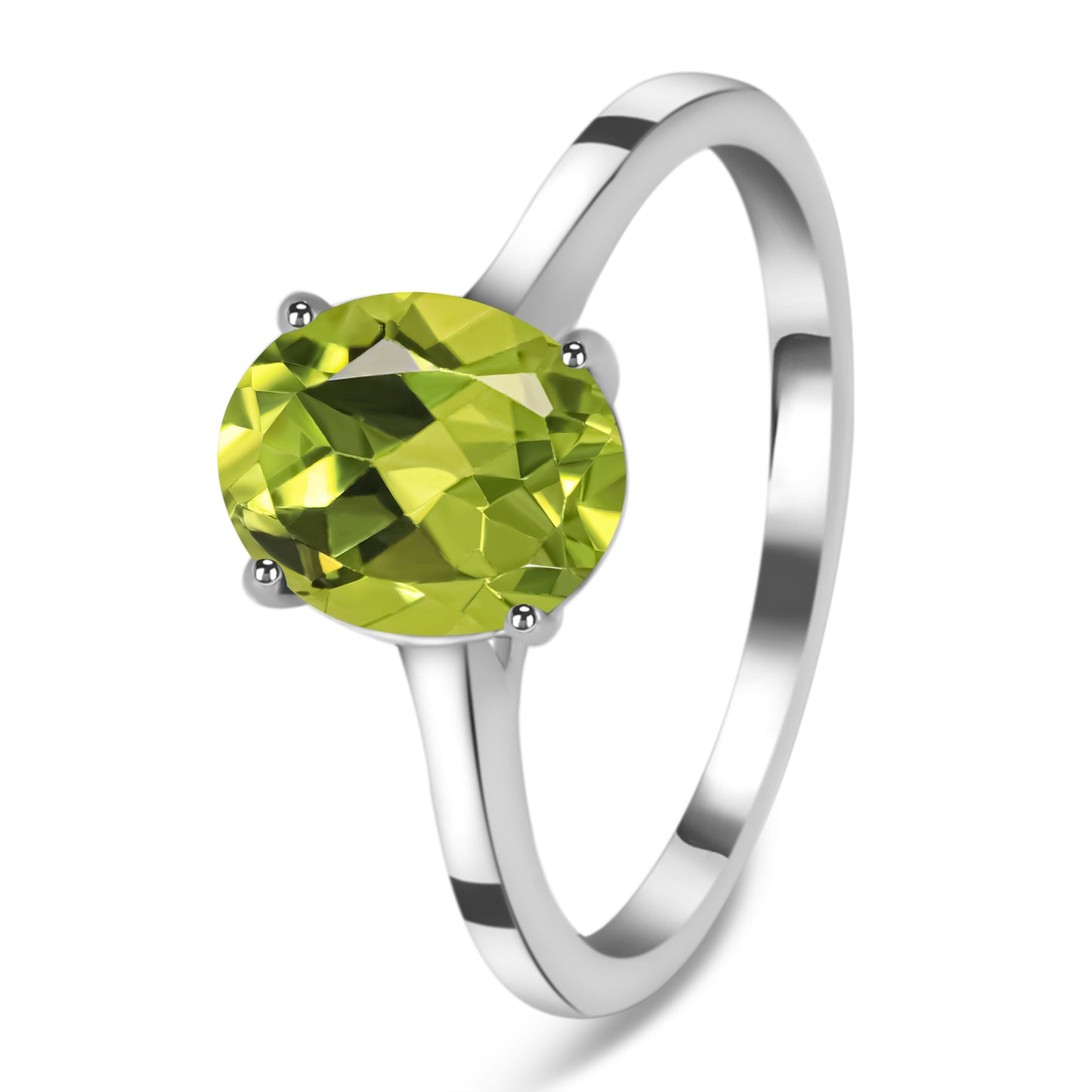 Sterling Silver Ring Peridot IGR-2942 Size 8
