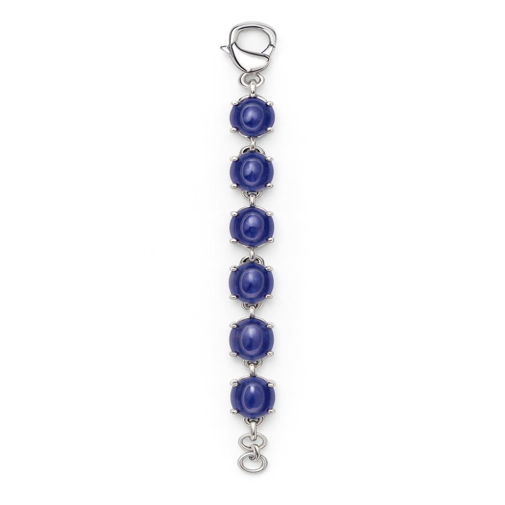 Sterling Silver Bracelet Tanzanite IGB-69