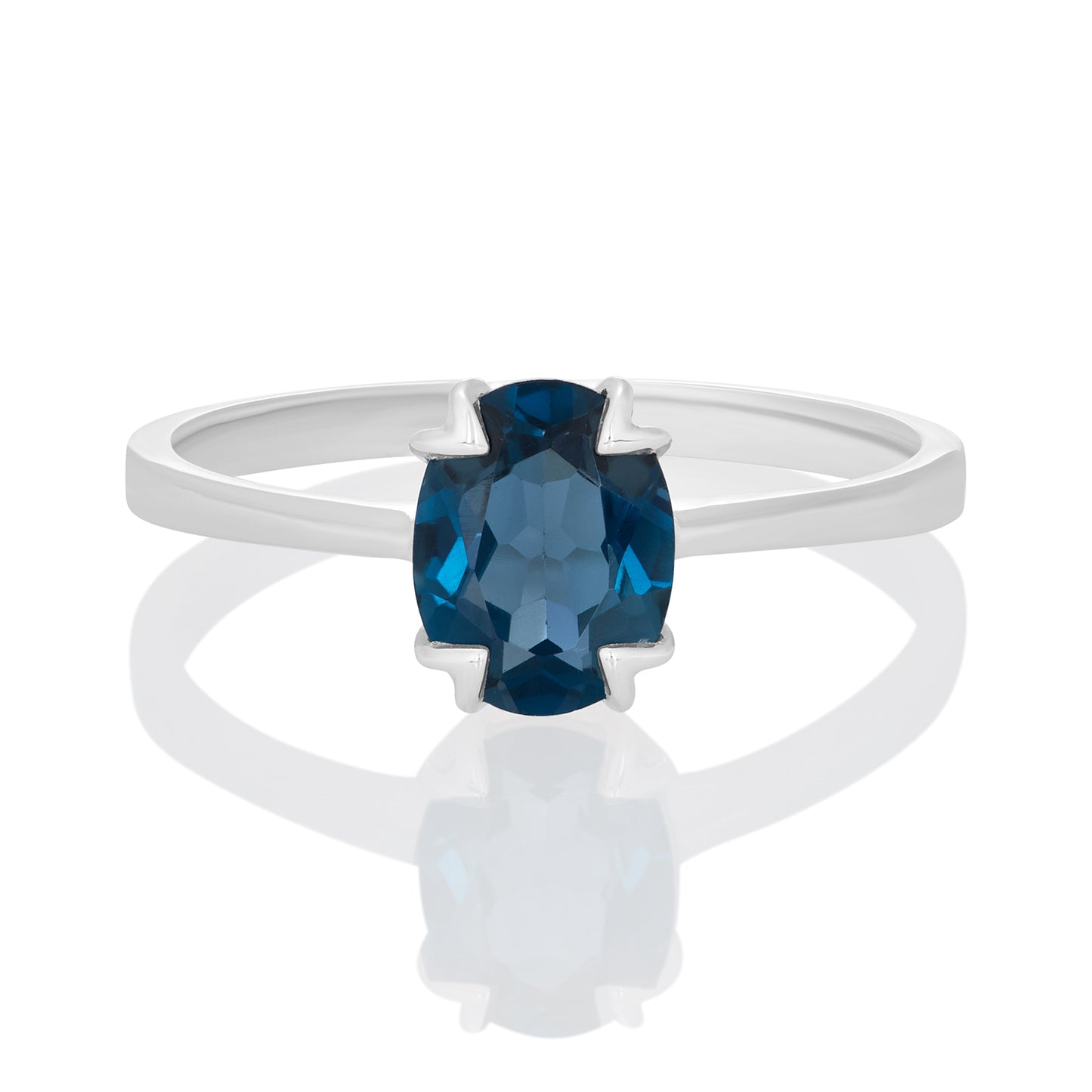 Sterling Silver Ring London Blue Topaz IGR-2092 Size 7