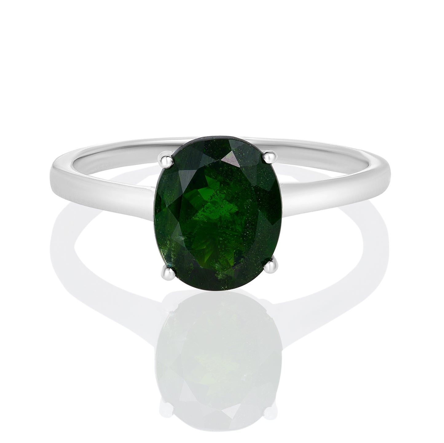 Sterling Silver Ring Chrome Diopside IGR-2942 Size 5