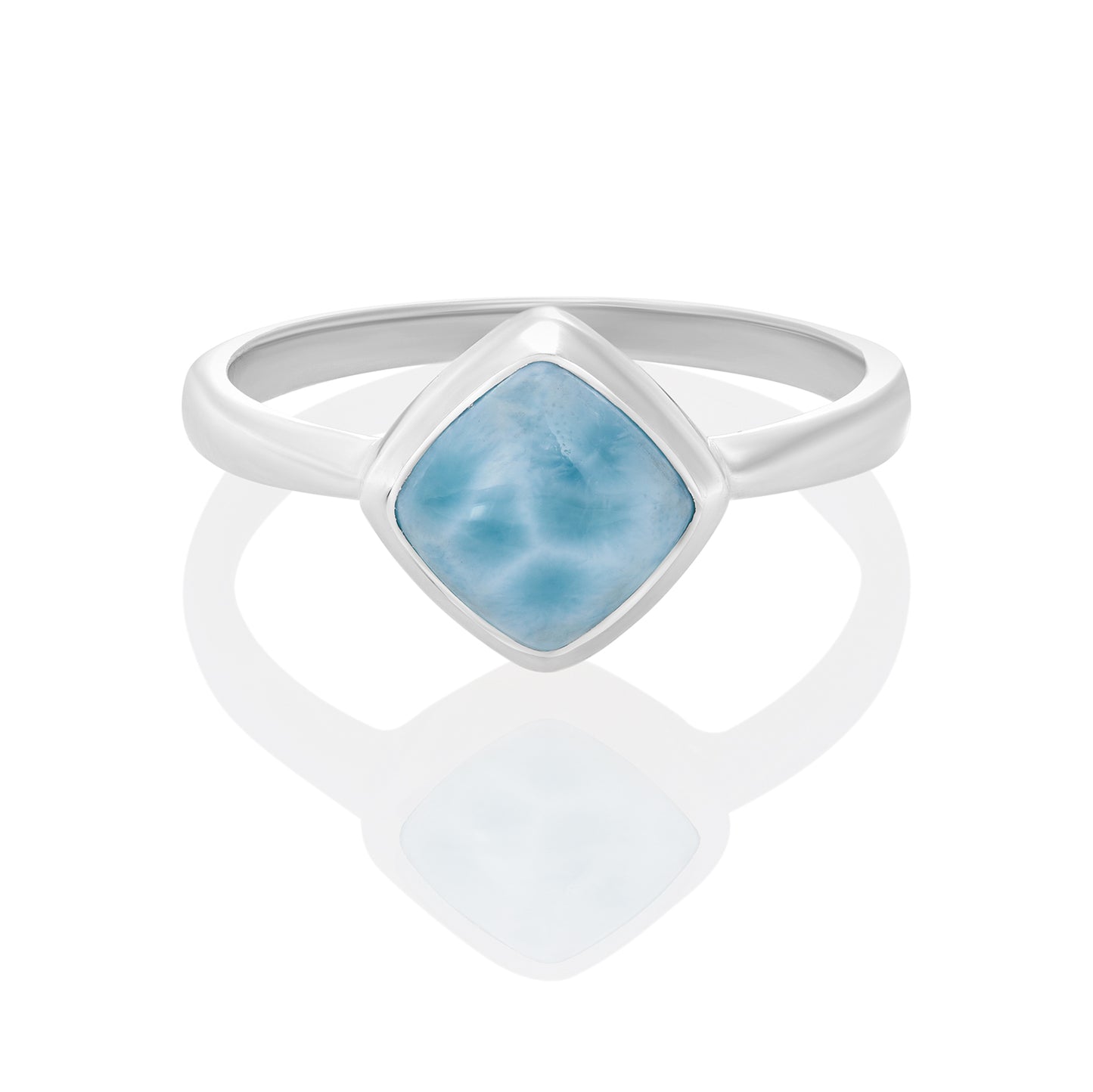 Sterling Silver Ring Larimar IGR-2548 Size 8