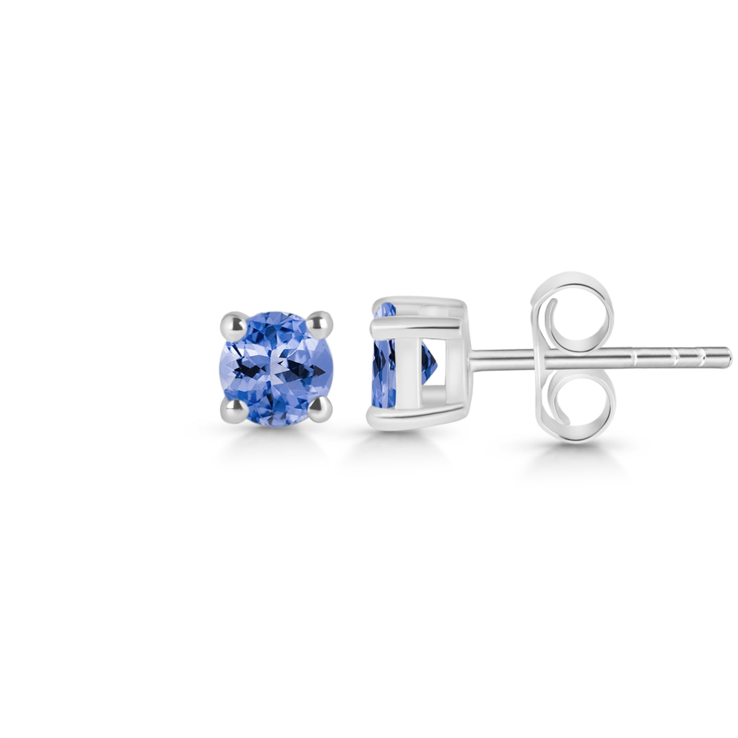 Sterling Silver Earrings Tanzanite IGE-1170