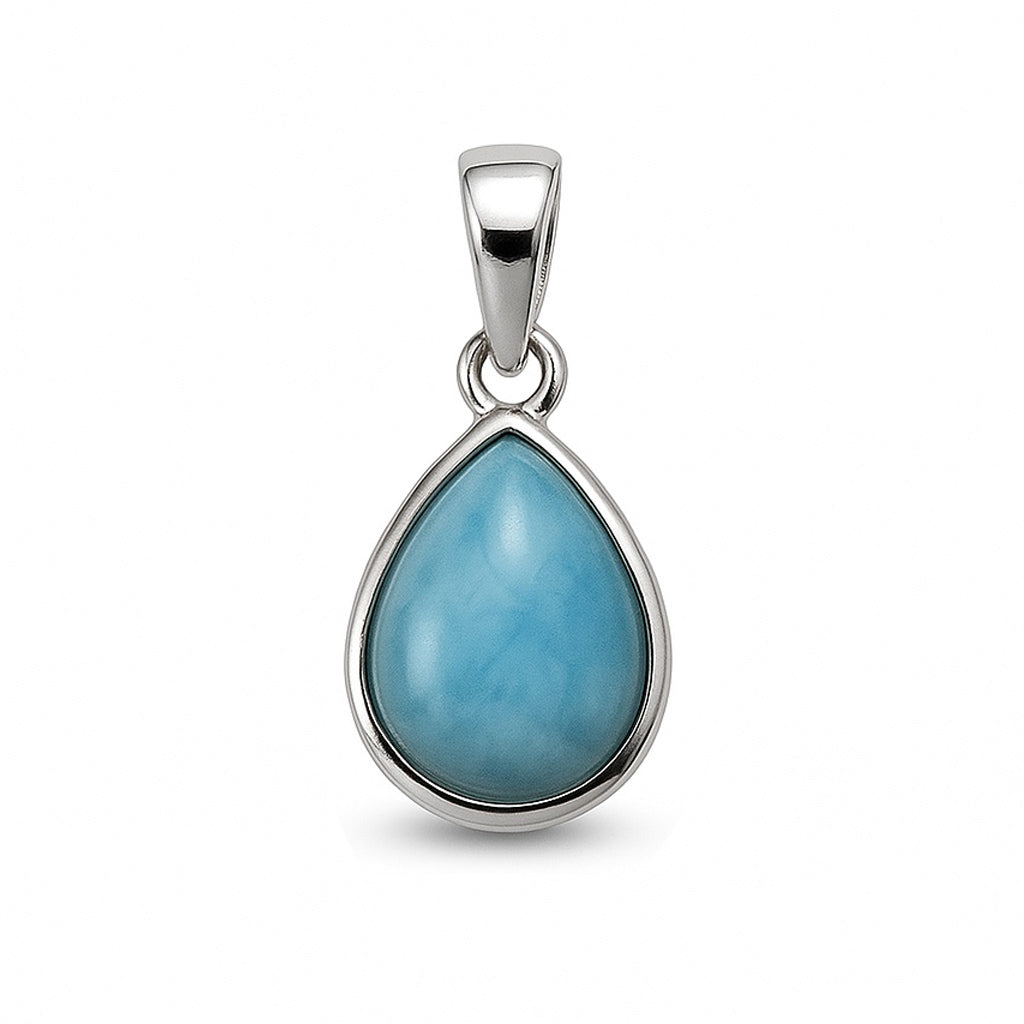 Sterling Silver Pendant Larimar IGP-946