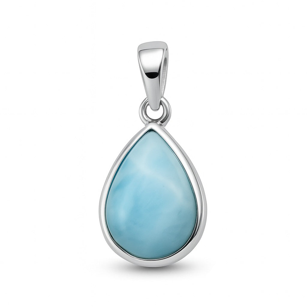 Sterling Silver Pendant Larimar IGP-1048