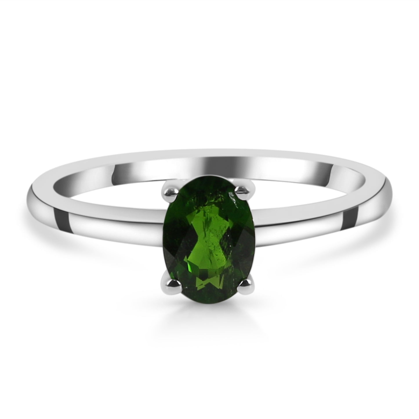 Sterling Silver Ring Chrome Diopside IGR-2500 Size 5