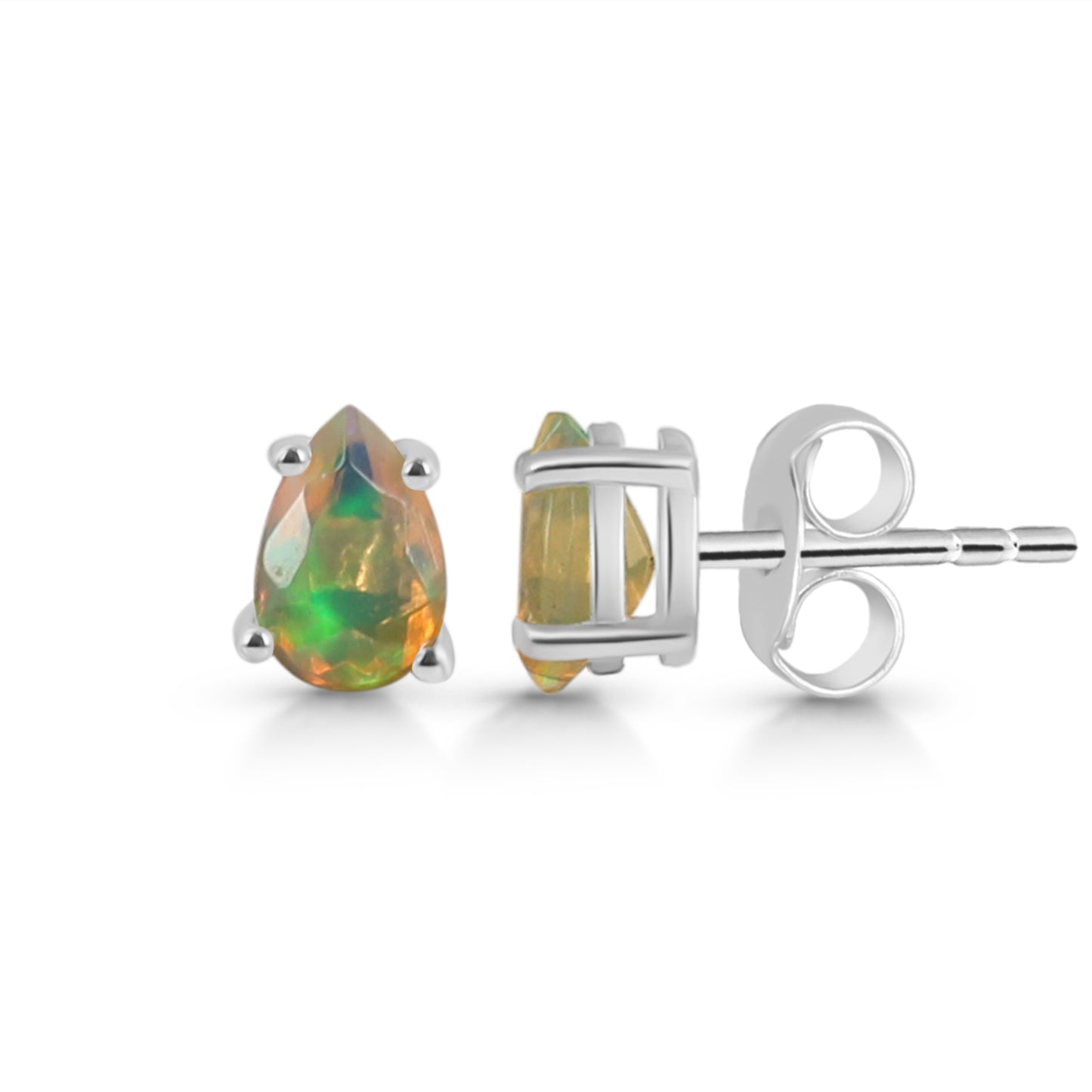 Sterling Silver Earrings Opal IGE-1174