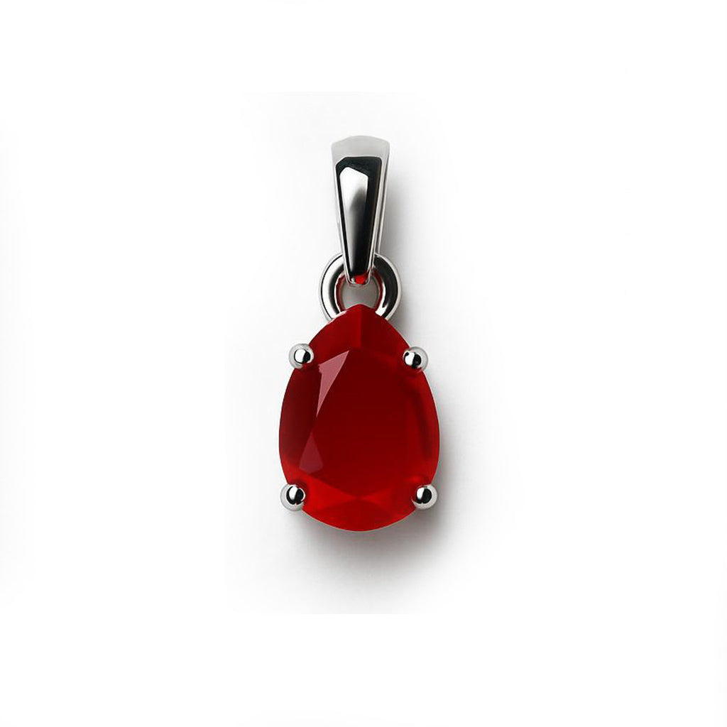 Sterling Silver Pendant Garnet IGP-1165
