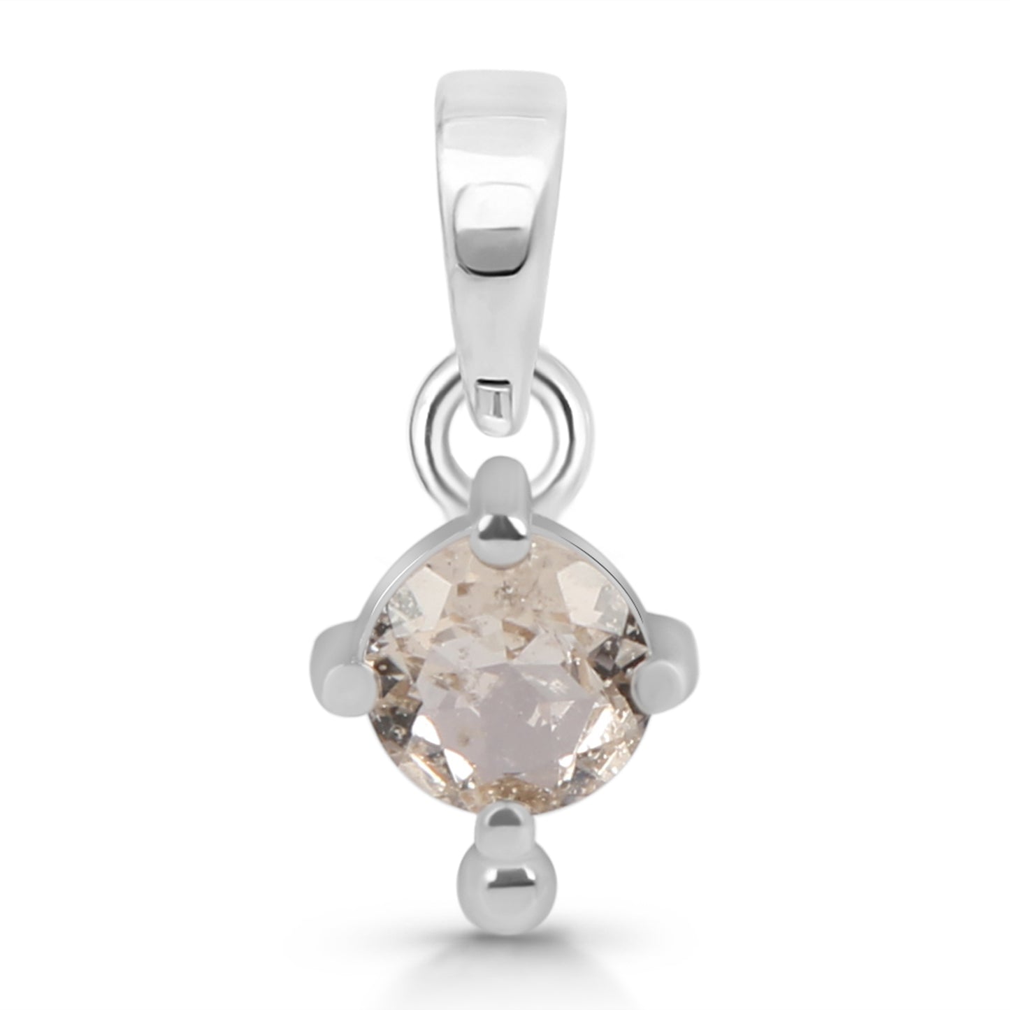 Sterling Silver Pendant Morganite IGP-399